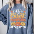 I Teach The Cutest Pumpkins Tshirt Halloween Teacher Comfort Colors Sweatshirt Blue Jean I Teach The Cutest Pumpkins Tshirt Halloween Teacher Comfort Colors Sweatshirt Blue Jean