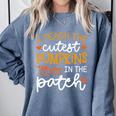 I Teach The Cutest Pumpkins In The Patch Shirt Teacher Comfort Colors Sweatshirt Blue Jean
