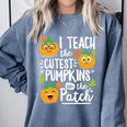 I Teach The Cutest Pumpkins In The Patch Teacher Comfort Colors Sweatshirt Blue Jean I Teach The Cutest Pumpkins In The Patch Teacher Comfort Colors Sweatshirt Blue Jean
