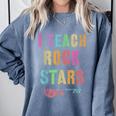 I TEACH ROCKSTARS Band Vibes Teacher Rocks My Music Teaching Comfort Colors Sweatshirt Blue Jean I TEACH ROCKSTARS Band Vibes Teacher Rocks My Music Teaching Comfort Colors Sweatshirt Blue Jean