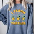 I Teach The Smartest Turtles Thanksgiving Proud Teacher Job Comfort Colors Sweatshirt Blue Jean I Teach The Smartest Turtles Thanksgiving Proud Teacher Job Comfort Colors Sweatshirt Blue Jean