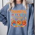 Teach Thanksgiving Teacher Thankful For My Preschool Turkeys Comfort Colors Sweatshirt Blue Jean Teach Thanksgiving Teacher Thankful For My Preschool Turkeys Comfort Colors Sweatshirt Blue Jean