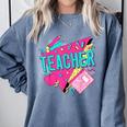 Teacher 90s Retro Colorful Teacher Of The 90s Back To School Comfort Colors Sweatshirt Blue Jean Teacher 90s Retro Colorful Teacher Of The 90s Back To School Comfort Colors Sweatshirt Blue Jean