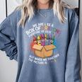 Teacher We Are Like a Box Of Crayons Comfort Colors Sweatshirt Blue Jean Teacher We Are Like a Box Of Crayons Comfort Colors Sweatshirt Blue Jean