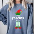 The Teacher Elf Family Matching Group Idea Christmas Comfort Colors Sweatshirt Blue Jean The Teacher Elf Family Matching Group Idea Christmas Comfort Colors Sweatshirt Blue Jean