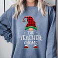 Teacher Gnome Xmas Family Matching Plaid Christmas Gnomes Comfort Colors Sweatshirt Blue Jean Teacher Gnome Xmas Family Matching Plaid Christmas Gnomes Comfort Colors Sweatshirt Blue Jean