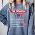 Teacher Growth Mindset Power Of Yet Comfort Colors Sweatshirt Blue Jean Teacher Growth Mindset Power Of Yet Comfort Colors Sweatshirt Blue Jean