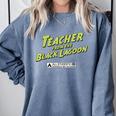 Teacher Halloween Tshirt Teacher From The Lagoon Men Women Comfort Colors Sweatshirt Blue Jean