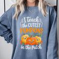 Teacher Halloween Pre-K Teacher Kindergarten Cutest Pumpkins Comfort Colors Sweatshirt Blue Jean Teacher Halloween Pre-K Teacher Kindergarten Cutest Pumpkins Comfort Colors Sweatshirt Blue Jean