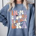 Teacher Halloween In My Spooky Teacher Era Retro Groovy Comfort Colors Sweatshirt Blue Jean Teacher Halloween In My Spooky Teacher Era Retro Groovy Comfort Colors Sweatshirt Blue Jean