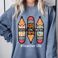 Teacher Life Teach Love Inspire Pencils Inspirational Women Comfort Colors Sweatshirt Blue Jean Teacher Life Teach Love Inspire Pencils Inspirational Women Comfort Colors Sweatshirt Blue Jean