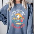 Teacher Retirement Shirts 2026 Goodbye Lesson Hello Freedom Comfort Colors Sweatshirt Blue Jean