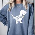 Teacher Saurus T Shirt For Men And Women Comfort Colors Sweatshirt Blue Jean