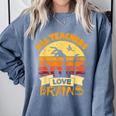 Teacher Shirts Halloween All Teachers Love Brains Comfort Colors Sweatshirt Blue Jean