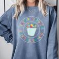 Teacher Supporter Bucket Filler Hero Comfort Colors Sweatshirt Blue Jean
