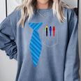 Teacher Tie & Pocket Protector Costume School Comfort Colors Sweatshirt Blue Jean Teacher Tie & Pocket Protector Costume School Comfort Colors Sweatshirt Blue Jean