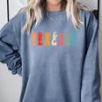 Teacher Word In Sign Language Awareness ASL Back To School Comfort Colors Sweatshirt Blue Jean Teacher Word In Sign Language Awareness ASL Back To School Comfort Colors Sweatshirt Blue Jean
