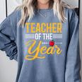Teacher Of The Year Men Women Teachers Comfort Colors Sweatshirt Blue Jean