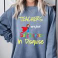 Teachers Are Superheroes First Day School T-Shirt Comfort Colors Sweatshirt Blue Jean