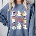 Teaching My Boos Teacher Cute Ghost Groovy Teacher Halloween Comfort Colors Sweatshirt Blue Jean Teaching My Boos Teacher Cute Ghost Groovy Teacher Halloween Comfort Colors Sweatshirt Blue Jean