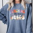 Teaching My Little Boos Teacher Ghost Teacher Halloween For Men Women Kids Comfort Colors Sweatshirt Blue Jean Teaching My Little Boos Teacher Ghost Teacher Halloween For Men Women Kids Comfort Colors Sweatshirt Blue Jean