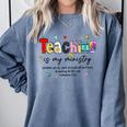 Teaching Is My Ministry God Christian Teacher Back To School Comfort Colors Sweatshirt Blue Jean Teaching Is My Ministry God Christian Teacher Back To School Comfort Colors Sweatshirt Blue Jean