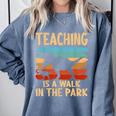 Teaching Is a Walk In Park Dinosaur Teacher Comfort Colors Sweatshirt Blue Jean Teaching Is a Walk In Park Dinosaur Teacher Comfort Colors Sweatshirt Blue Jean