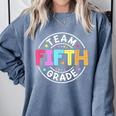 Team Fifth Grade Teacher Back To School 5th Grade Squad Kids Comfort Colors Sweatshirt Blue Jean Team Fifth Grade Teacher Back To School 5th Grade Squad Kids Comfort Colors Sweatshirt Blue Jean