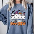 Team Preschool Boo Crew Halloween Teacher Student Costume Comfort Colors Sweatshirt Blue Jean Team Preschool Boo Crew Halloween Teacher Student Costume Comfort Colors Sweatshirt Blue Jean