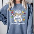 Technology Teacher Messy Bun Technology Teaching Comfort Colors Sweatshirt Blue Jean Technology Teacher Messy Bun Technology Teaching Comfort Colors Sweatshirt Blue Jean