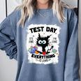 Test Day Stressed Cat Teacher Student Kids Testing Day Comfort Colors Sweatshirt Blue Jean Test Day Stressed Cat Teacher Student Kids Testing Day Comfort Colors Sweatshirt Blue Jean