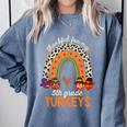 Thankful For My 5th Grade Turkeys Thanksgiving Teacher Comfort Colors Sweatshirt Blue Jean Thankful For My 5th Grade Turkeys Thanksgiving Teacher Comfort Colors Sweatshirt Blue Jean