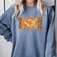 Thanksgiving Turkey Teach Thankful Teacher Girly Bow Women Comfort Colors Sweatshirt Blue Jean Thanksgiving Turkey Teach Thankful Teacher Girly Bow Women Comfort Colors Sweatshirt Blue Jean
