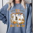 TK Boo Crew Preppy Halloween Floral Ghost TK Teacher Team TK Comfort Colors Sweatshirt Blue Jean TK Boo Crew Preppy Halloween Floral Ghost TK Teacher Team TK Comfort Colors Sweatshirt Blue Jean