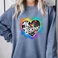 TK Teacher Transitional Kindergarten Heart Back To School Comfort Colors Sweatshirt Blue Jean TK Teacher Transitional Kindergarten Heart Back To School Comfort Colors Sweatshirt Blue Jean