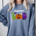 TOD Itinerant Teacher Of The Deaf Halloween ASL Interpreters Comfort Colors Sweatshirt Blue Jean TOD Itinerant Teacher Of The Deaf Halloween ASL Interpreters Comfort Colors Sweatshirt Blue Jean