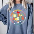 Toddler Squad Pre-K Teacher Pre School Back To School Comfort Colors Sweatshirt Blue Jean