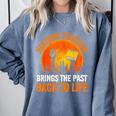 History Teacher Brings Past Back To Life Halloween Zombie Comfort Colors Sweatshirt Blue Jean