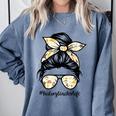 History Teacher Messy Bun Life Hair Glasses Comfort Colors Sweatshirt Blue Jean History Teacher Messy Bun Life Hair Glasses Comfort Colors Sweatshirt Blue Jean