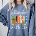 History Teacher I Read The Constitution For The Articles For Men Women Comfort Colors Sweatshirt Blue Jean
