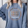 History Teacher Teach Love African American Men Women Comfort Colors Sweatshirt Blue Jean