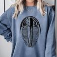 Trilobite Fossil Geology Teacher Student Geologist Comfort Colors Sweatshirt Blue Jean