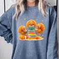 Turkey Read Books Reading Fall Thanksgiving Teacher Comfort Colors Sweatshirt Blue Jean Turkey Read Books Reading Fall Thanksgiving Teacher Comfort Colors Sweatshirt Blue Jean