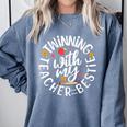 Twin Day For Spirit Week Teacher Bestie Matching Comfort Colors Sweatshirt Blue Jean