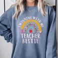 Twinning With My Teacher Bestie Spirit Week Girls Day Kids Comfort Colors Sweatshirt Blue Jean Twinning With My Teacher Bestie Spirit Week Girls Day Kids Comfort Colors Sweatshirt Blue Jean