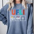 UFLI Queen Science Of Reading Literacy Teacher Appreciation Comfort Colors Sweatshirt Blue Jean UFLI Queen Science Of Reading Literacy Teacher Appreciation Comfort Colors Sweatshirt Blue Jean