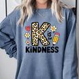 Unity Day Design Kindness Orange Teacher Kids Be Kind Comfort Colors Sweatshirt Blue Jean