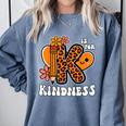 Unity Day Shirt Kindness Orange Teacher Kids Be Kind Comfort Colors Sweatshirt Blue Jean
