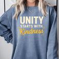 Unity Kindness Shirt Women Teachers Kids Unity Day Orange Comfort Colors Sweatshirt Blue Jean