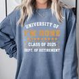 University Of I'm Done Teacher Retirement 2025 Comfort Colors Sweatshirt Blue Jean University Of I'm Done Teacher Retirement 2025 Comfort Colors Sweatshirt Blue Jean